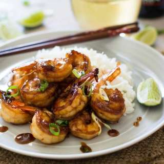 Teriyaki Grilled Prawns 海老の照り焼き