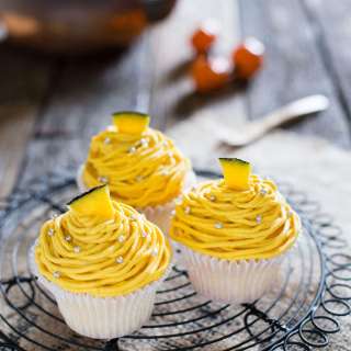 Halloween Mont Blanc Cakes カボチャのモンブランケーキ