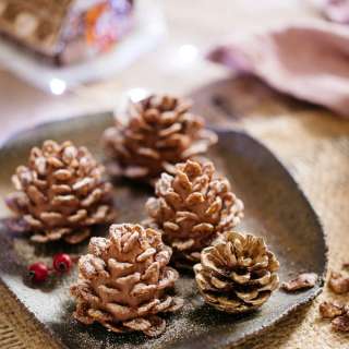 Christmas Sweets-edible pine cones 食べられる松ぼっくり