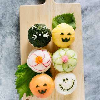 Sushi Balls (Temarizushi)- Halloween Style ハローウィーンの手毬寿司