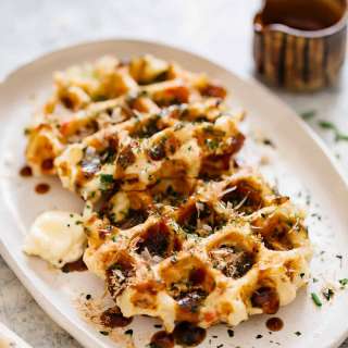 Okonomiyaki Savory Waffles お好み焼きワッフル