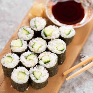 Kappa Maki かっぱ巻き : Mini Cucumber Sushi Rolls