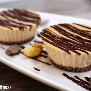 Guiltless Peanut Butter and Chocolate Cheesecake