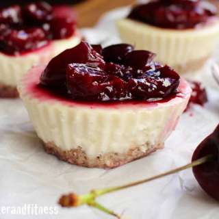 Cherry Protein Cheesecake Cups