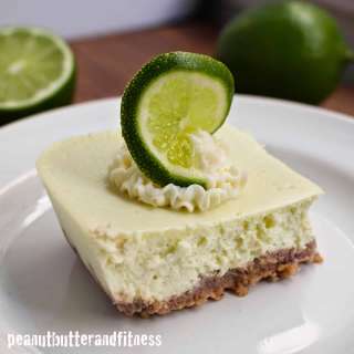 Key Lime Protein Cheesecake Bars