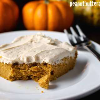 Cinnamon Pumpkin Swirl Peanut Butter Protein Blondies