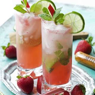Strawberry Rhubarb Mojito
