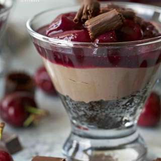 Black Forest Protein Cheesecake Cups