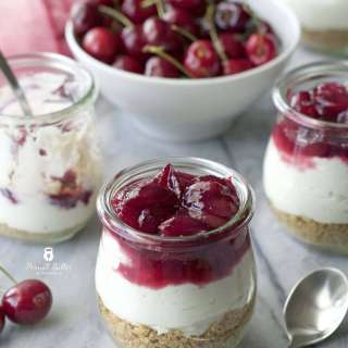Cherry Protein Cheesecake Cups