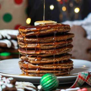 Gingerbread Protein Pancakes