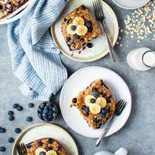 Blueberry Banana Baked Oatmeal