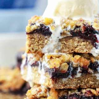Blueberry Oat Crumble Bars