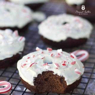Peppermint Hot Chocolate Protein Donuts
