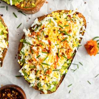 Grated Egg & Avocado Toast