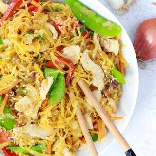 Spaghetti Squash Chow Mein