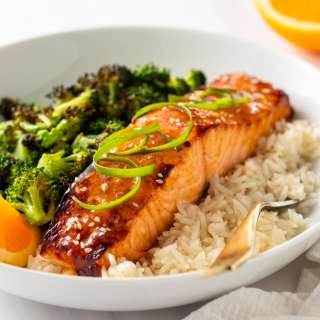 Air Fryer Sesame Orange Salmon