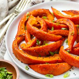 Miso Maple Glazed Red Kuri Squash