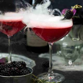 Blackberry Thyme Prosecco Fizz