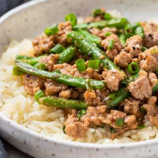Miso Pork and Green Beans