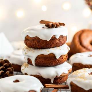 Healthier Gingerbread Donuts