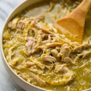 Instant Pot Salsa Verde Shredded Chicken