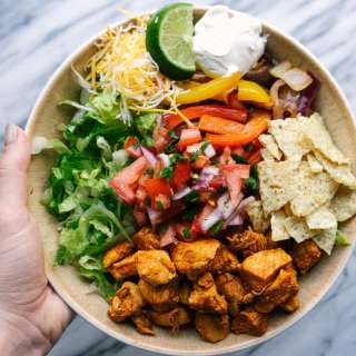 Quick and Easy Chicken Fajita Salad