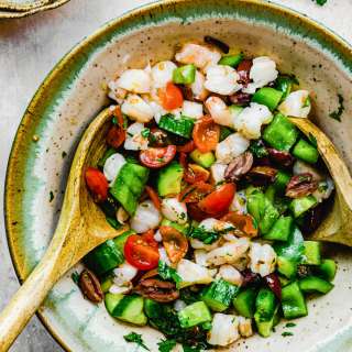 Mediterranean Shrimp Salad