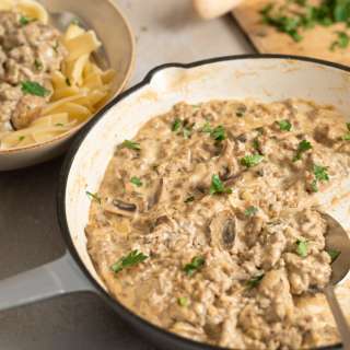 Ground Beef Stroganoff