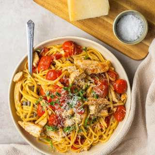 Cherry Tomato Pasta with Chicken
