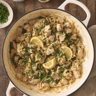 One Pot Lemon Chicken Orzo