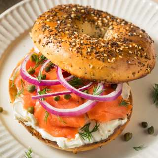 Smoked Salmon Bagels