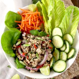 Chicken Larb Recipe (Thai Larb Gai)