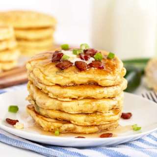Corn Pancakes with Bacon
