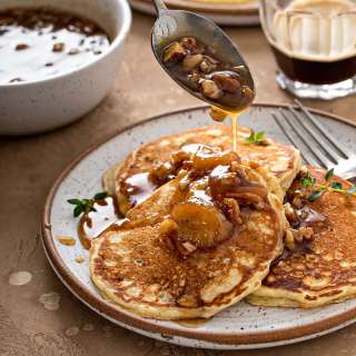 Bananas Foster Pancakes