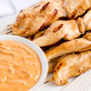 Chicken Satay with Peanut Sauce