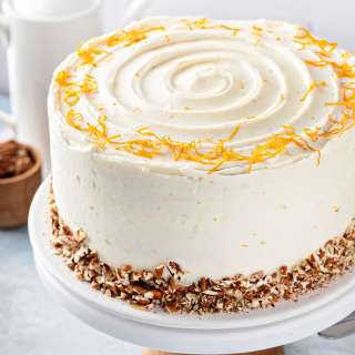 Carrot Cake with Orange Grand Marnier Cream Cheese Frosting