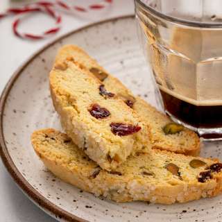 Orange Cranberry Pistachio Biscotti