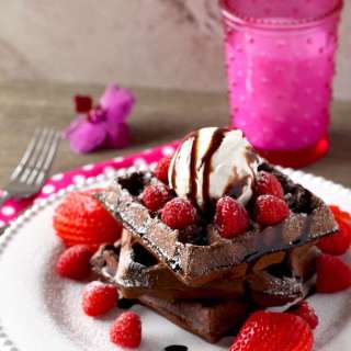 Double Chocolate Waffles Recipe