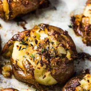 Garlic Smashed Red Potatoes Recipe