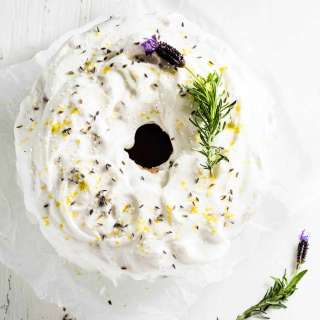 Lavender Lemon Angel Food Cake Recipe