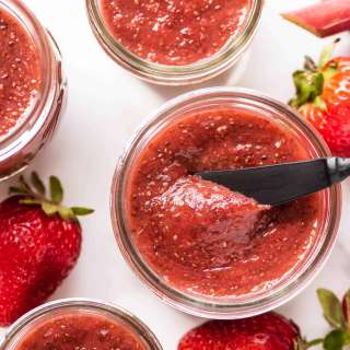 Rhubarb Strawberry Chia Jam Recipe
