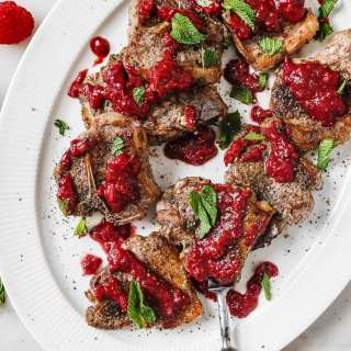 Lamb Chops with Raspberry Sauce Recipe