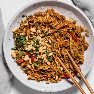 Thai Chicken Peanut Noodles Recipe