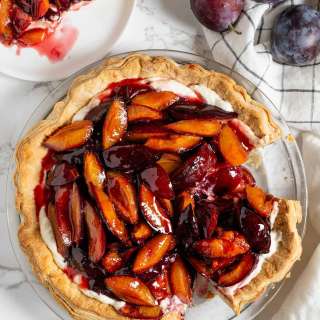 Roasted Plum Pie Recipe