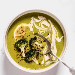 Roasted Broccoli Soup Recipe