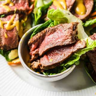 Steak Salad Lettuce Wraps Recipe