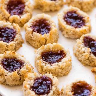 Healthy Coconut Macaroon Thumbprint Cookies Recipe