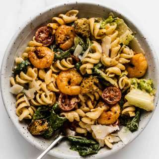 Shrimp Caesar Pasta Salad Recipe