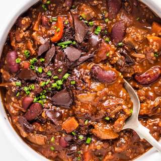 Vegetarian Chocolate Quinoa Chili Recipe