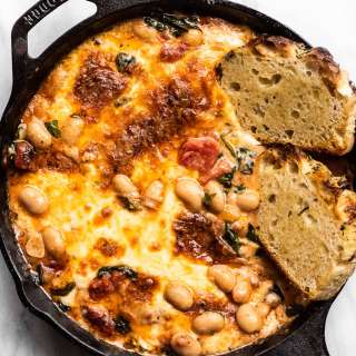 Cheesy White Bean Tomato Bake Recipe